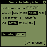 Transaction scheduling